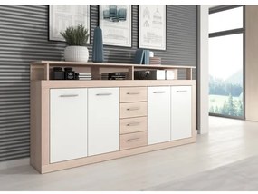 Komoda RUNA dub sonoma/biela