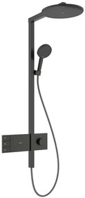Hansgrohe Raindance Alive S sprchový systém s termostatickou batériou kartáčovaný čierny chróm 24596340