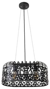 Rabalux 2157 - Luster ALESSANDRA 2xE27/60W/230V čierna