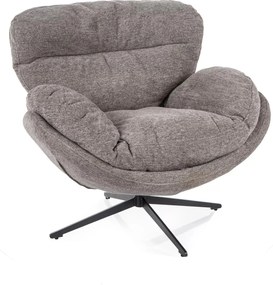 Designové otočné křeslo Florence šedé