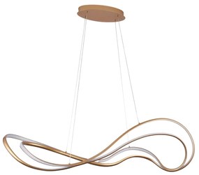 Dizajnový stmievateľný luster Twist zlatá