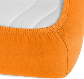 Detské jersey napínacie prestieradlo do postieľky JR-006 Oranžové 60 x 120 x 10 cm - do postieľky