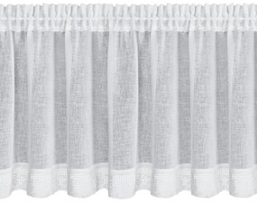 KRÁTKA ZÁCLONA NA PÁSKE LARI 150X60 CM BIELA