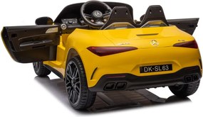 LEAN CARS Autobatérie Mercedes AMG SL63 Yellow Painted