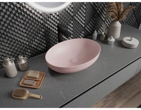Mexen Cornelia, umývadlo na dosku 50 x 36 cm, ružová matná, 21885044