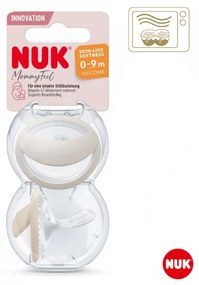 Dojčenský cumlík  NUK MommyFeel 0-9m 2 ks krémová