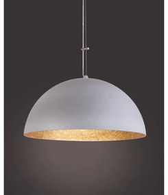 Luster na lanku SFERA 1xE27/60W/230V pr. 50 cm šedá/zlatá