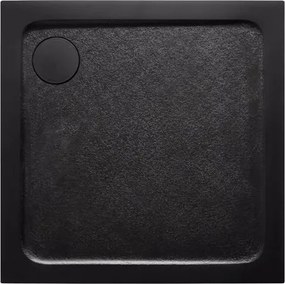 Sprchová vanička štvorcová SAT Project 100x100 cm liaty mramor čierna SATSVPRO100QCA