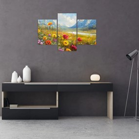 Obraz - Maľovaná krajina (90x60 cm)