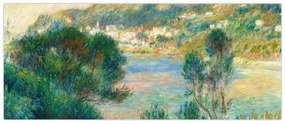 Obraz - Auguste Renoir, View of Monte Carlo from Cap Martin, reprodukcia (120x50 cm)