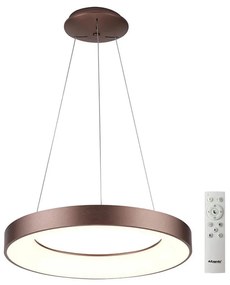 Azzardo AZ5007 - LED Stmievateľný luster na lanku SANTANA LED/50W/230V hnedá + DO