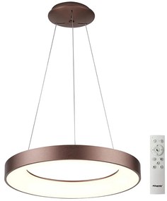 Azzardo Azzardo AZ5007 - LED Stmievateľný luster na lanku SANTANA LED/50W/230V hnedá + DO AZ5007