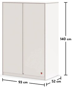 Šatníková skriňa Pure Modular - biela