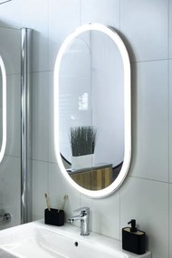 Sapho Sapho, PARGA oválne zrkadlo s LED osvetlením 60x100 cm, PG600