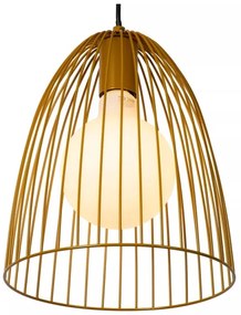 Lucide 74417/01/44 - Luster na lanku MACARONS 1xE27/40W/230V pr. 24,5 cm žltá