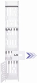 Kúpeľňová skrinka, biela, 120 cm