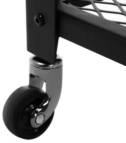 Servírovací stolík MARGE hnedý/čierny