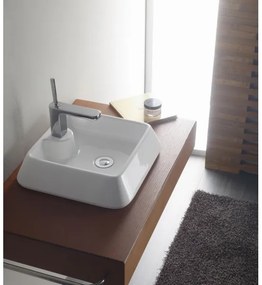 Bathco 4003 - Umývadlo na dosku GALICIA 40x40 cm porcelán/biela