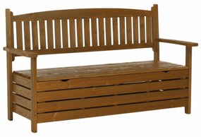 Záhradná lavička, hnedá, 150cm, AMULA