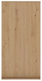 Šatníková skriňa Musecalo 3 (dub artisan). Akcia -19%. Vlastná spoľahlivá doprava až k Vám domov. 1132739