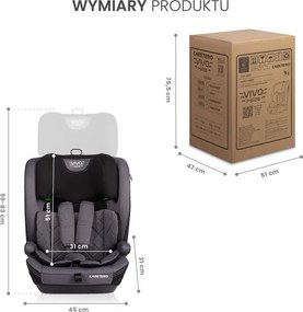 CARETERO autosedačka VIVO I-SIZE EMERALD (76-150)