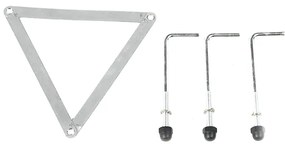 Rustikálna vonkajšia lampa čierna 3-svetlo IP44 - Guardado