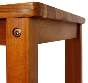 Casaria Barové stoličky OSLO s operadlami, 2ks, 40,5x36x110cm, prírodná hnedá