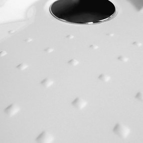 Štvrťkruhová sprchová vanička NOVA-M_1000, R 500, z liateho mramoru 100x100 cm 30 mm