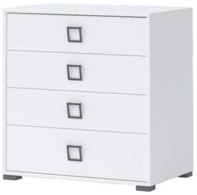 Komoda Kiki F4-BE/KI-15 white/white