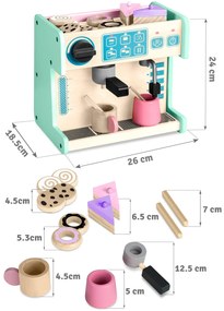 Cukráreň s kávovarom Ricokids 785100 mint