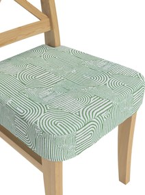 Sedák na stoličku Ingolf farba produktu zelená látka zapletaná, vzorované