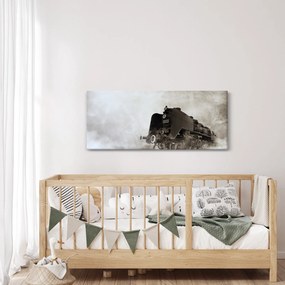 Obraz - Vlak v hmle (120x50 cm)