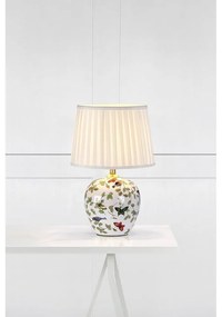 Biela stolová lampa s textilným tienidlom (výška 48 cm) Mansion – Markslöjd