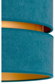 Duolla - Stropné svietidlo DUO 1xE27/40W/230V pr. 40 cm tyrkysová/zlatá