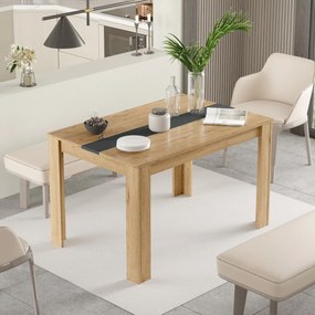 Obdĺžnikový jedálenský stôl Houseland Future 02 dub Castello/antracitovo sivý