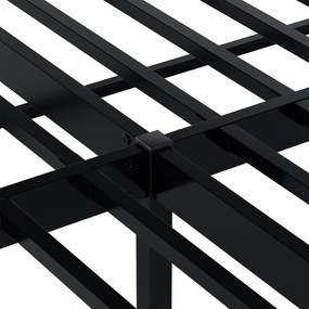 Posteľ Batoni 200x200 - čierna