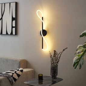 Moderné stropné svietidlo čierne vrátane LED s 3-stupňovým stmievaním - Keri