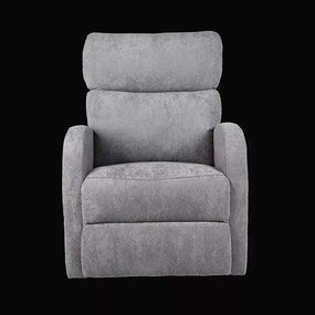 LuxuryForm DESIGN Televízne kreslo BRUNO otočné s polohovaním - šedé