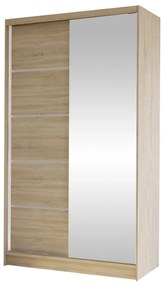 Šatníková skriňa Master III (čierna + dub artisan). Vlastná spoľahlivá doprava až k Vám domov. 1122567