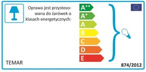 TEMAR Prisadené stropné kúpeľňové osvetlenie CLEO, 2xE27, 40W, 30cm, okrúhle, biele, IP54