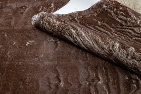 Koberec LAPIN Shaggy slonia kosť/čokoláda protišmykový