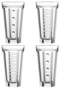 Súprava 4 sklenených pohárikov na long drinky La Rochère Saga, 340 ml