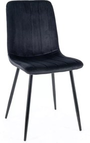 SI Alan Velvet stolička čierna