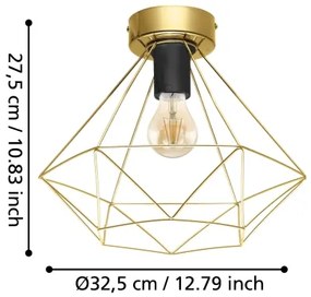 Eglo 43678 - Stropné svietidlo TARBES 1xE27/60W/230V