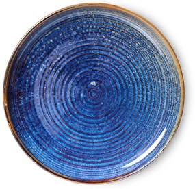 HK living Keramický tanier Rustic Blue 26 cm