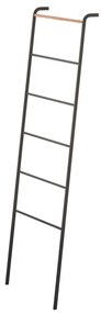 Čierny dekoratívny rebrík s detailom z bukového dreva YAMAZAKI Tower Ladder