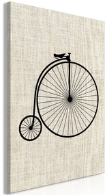 Artgeist Obraz - Vintage Bicycle (1 Part) Vertical Veľkosť: 40x60, Verzia: Na talianskom plátne