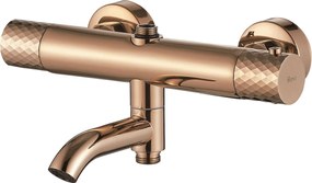 Rea Lungo Diamond, sprchový set s termostatom, medená lesklá, REA-P3300