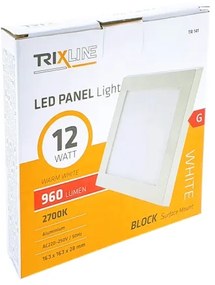 LED Stropné svietidlo LED/12W/230V 2700K 16,3x16,3 cm biela