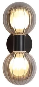 Searchlight 30507BK - Nástenné svietidlo LUMINSPHERE 2xG9/7W/230V čierne